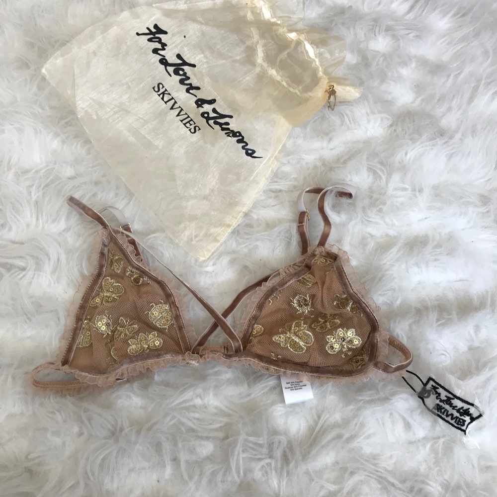 NWT For Love and Lemons Bikini Top Size XS